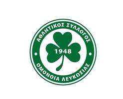 omonia nikosia klubb symbol logotyp cypern liga fotboll abstrakt design vektor illustration