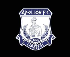 apollon limassol klubb symbol logotyp cypern liga fotboll abstrakt design vektor illustration med svart bakgrund