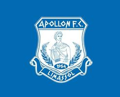 Apollon Limassol Verein Logo Symbol Zypern Liga Fußball abstrakt Design Vektor Illustration mit Blau Hintergrund