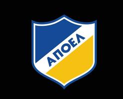 apoel nikosia klubb logotyp symbol cypern liga fotboll abstrakt design vektor illustration med svart bakgrund