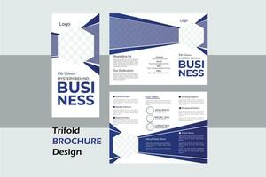 modern trifold broschyr design mall. vektor