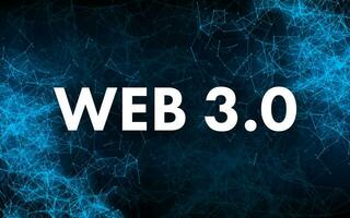 webb 3.0 teknologi för webb design. internet blockchain teknologi. nft begrepp. vektor stock illustration