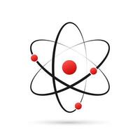 Atom Symbol Vektor, Atom Symbole auf Weiß Hintergrund vektor