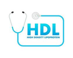 hoch Dichte Lipoprotein. Symbol zum Konzept Design. Blut Druck Konzept. hoch Blut Druck. vektor