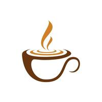 oben Kaffee Logo Vektor Design Vorlage