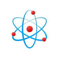 Atom Symbol Vektor, Atom Symbole auf Weiß Hintergrund vektor