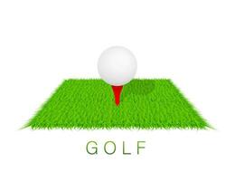 Golf Hintergrund. Golf Kurs. Vektor Lager Illustration