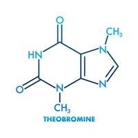 Theobromin chemisch Formel. Theobromin chemisch molekular Struktur. vektor