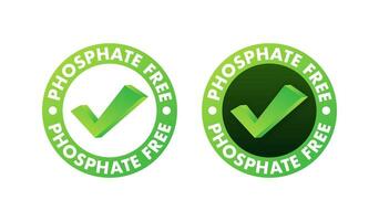 ikon för baner design med fosfat fri. logotyp symbol vektor