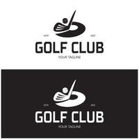 Golf Ball Logo, Golf Design Stock Logo, Logo zum Fachmann Golf Team, Golf Verein, Turnier, Golf Geschäft Geschäft, Golf Kurs, Veranstaltung vektor