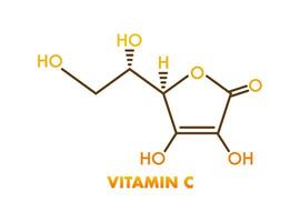 3d Vitamin c Formel zum Konzept Design. Gesundheit Pflege Konzept. vektor