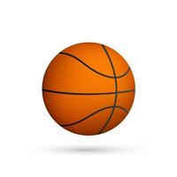 Basketball Ball. Vektor Illustration isoliert auf Weiß Hintergrund