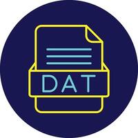 dat Datei Format Vektor Symbol