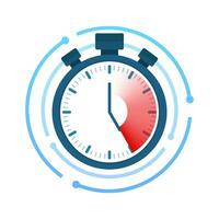 snabb tid. stoppur ikon. tid förvaltning. vektor stock illustration