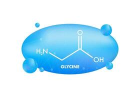 glycin formel. glycin formel, bra design för några syften. vektor