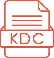 kdc fil formatera vektor ikon