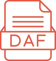 daf Datei Format Vektor Symbol