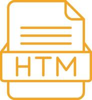 htm Datei Format Vektor Symbol