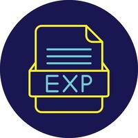 exp Datei Format Vektor Symbol