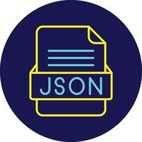 json fil formatera vektor ikon