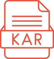 Kar Datei Format Vektor Symbol