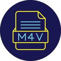 m4v fil formatera vektor ikon