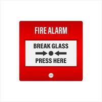 Feuer Alarm System. Feuer Ausrüstung. Vektor Illustration