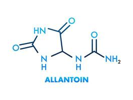 molekyl biologi. allantoin formel. molekyl biologi. allantoin formel, bra design för några syften. vektor