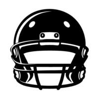 amerikanisch Fußballer Helm Vektor Silhouette, schwarz Silhouette von Fußball Helm Clip Art