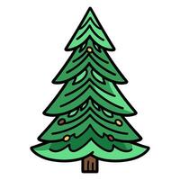 bunt Weihnachten Baum Vektor Illustration, Weihnachten Winter Baum Vektor Clip Art