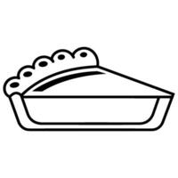 kostenlos Kürbis Kuchen Gliederung Vektor Zeichnung, ein ganze Kuchen, ein Scheibe, ein Scheibe ein ganze Kuchen Clip Art