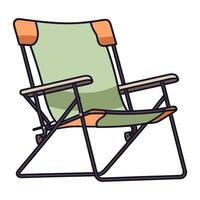 Camping Stuhl Clip Art Vektor Illustration