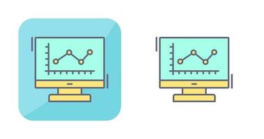 linje Diagram vektor ikon