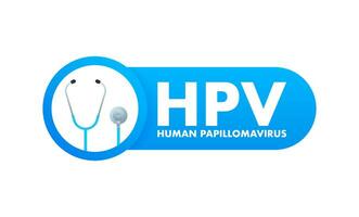 tecknad serie illustration med mänsklig papillomvirus. mänsklig papillomvirus. vektor illustration.