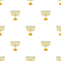 Illustration zum Thema großes farbiges Muster menorah vektor