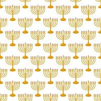 illustration på temat stora färgade mönster menorah vektor