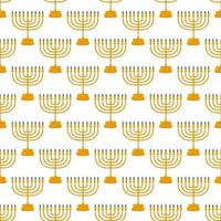 Illustration zum Thema großes farbiges Muster menorah vektor