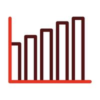 Graph Vektor dick Linie zwei Farbe Symbole zum persönlich und kommerziell verwenden.