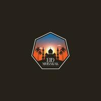 Eid Mubarak-Logo-Vektor vektor