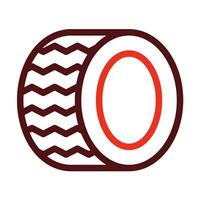 Reifen Vektor dick Linie zwei Farbe Symbole zum persönlich und kommerziell verwenden.