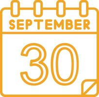 30 September Vektor Symbol