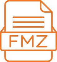 fmz fil formatera vektor ikon