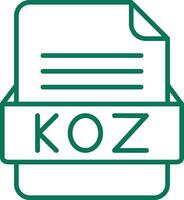 koz fil formatera vektor ikon