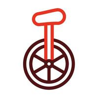 Monocycle Vektor dick Linie zwei Farbe Symbole zum persönlich und kommerziell verwenden.