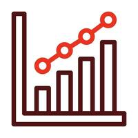 Graph Vektor dick Linie zwei Farbe Symbole zum persönlich und kommerziell verwenden.