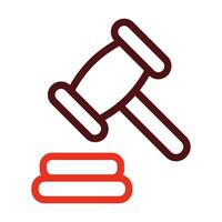 legal Vektor dick Linie zwei Farbe Symbole zum persönlich und kommerziell verwenden.