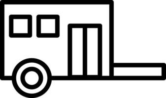 husvagn vektor ikon design