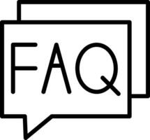 FAQ-Vektor-Icon-Design vektor