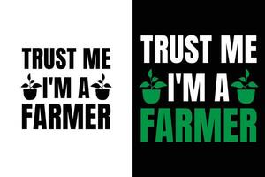 förtroende mig jag am en jordbrukare rolig jordbruk gräsmatta gräsklippare lantbruk t-shirt vektor