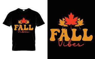 falla vibrafon Lycklig tacksägelse falla säsong t-shirt glad tacksägelse falla säsong t-shirt design vektor vektor